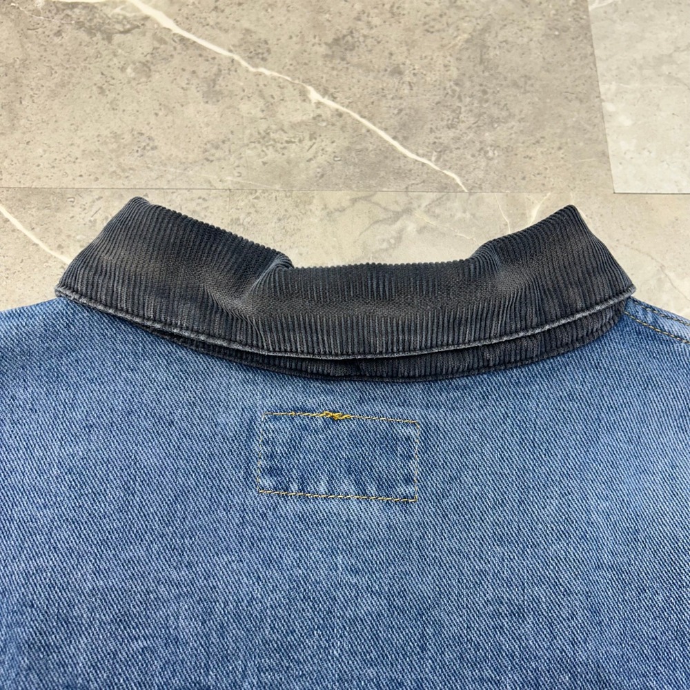 90s Vintage Marithe Francois Girbaud Denim Trucker Jacket Mens Medium Corduroy - Picture 11 of 12